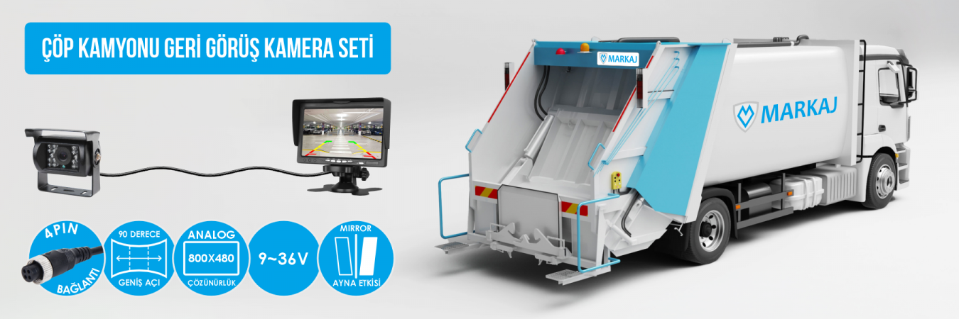 Çöp Kamyonu Kamera Seti