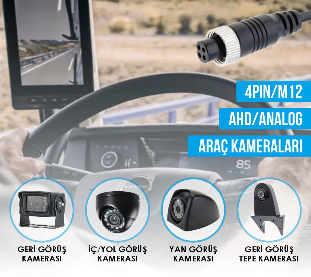 4Pin Araç Kameraları