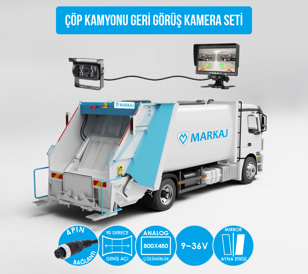 Çöp Kamyonu Kamera Seti