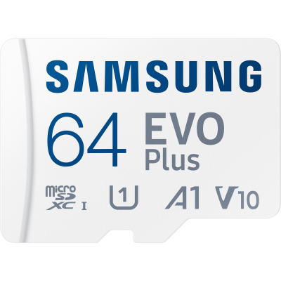 64GB Samsung Evo Plus C10 U1 MicroSD Hafıza Kartı (130MB/s)