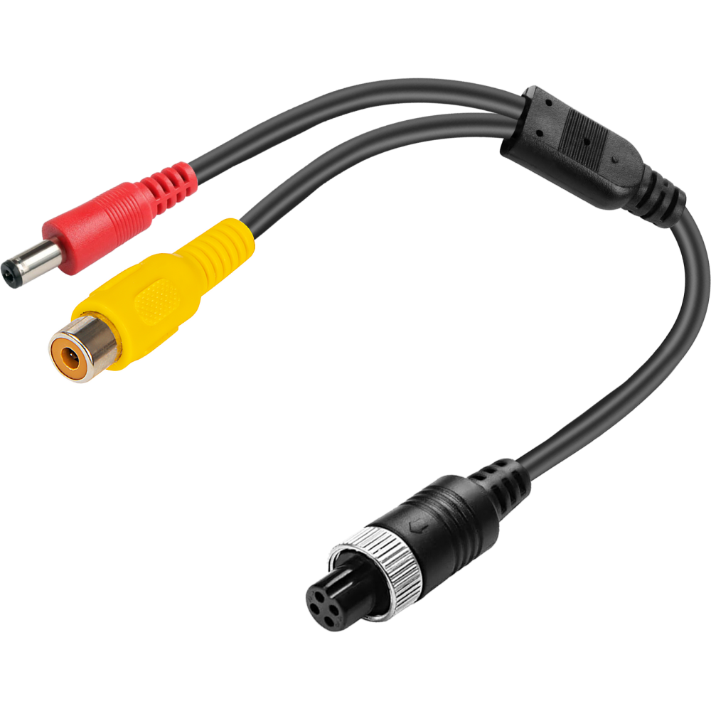 4 Pin Dişi - RCA Dişi + DC Erkek Çevirici Kablo