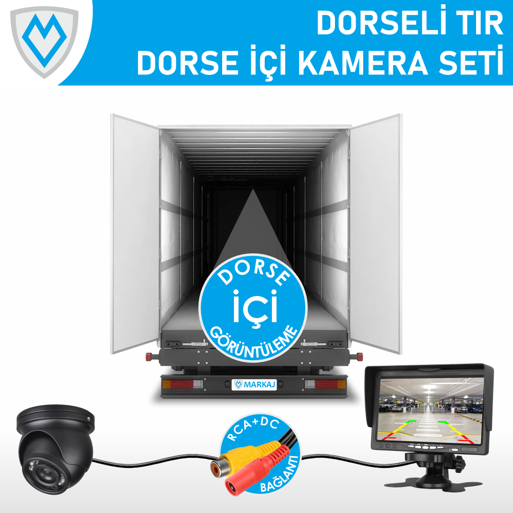 MK-DKS901 7 Inch Monitörlü Kamyon/Tır Dorse İçi Görüntüleme Kamera Seti