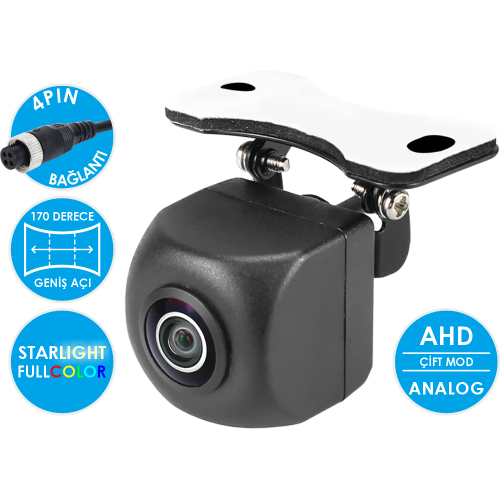 MK-124AWSP 2MP AHD Süper Geniş Açılı Starlight 4 Pin Araç Kamerası MK-124AWSP 2MP AHD Süper Geniş Açılı Starlight 4 Pin Araç Kamerası
